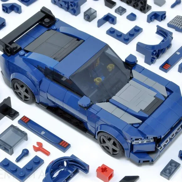 NEW LEGO Speed Champions Ford Mustang Dark Horse Sports Car Toy Blocks 76920 - Picture 2 of 3